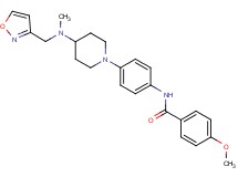 N-(4-{4-[(3-isoxazolylmethyl)(methyl)amino]-1-piperidinyl}phenyl)-4-methoxybenzamide