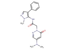 2-[4-(dimethylamino)-6-oxo-1(6H)-pyridazinyl]-N-(1-methyl-4-phenyl-1H-pyrazol-5-yl)acetamide