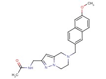 N-({5-[(6-methoxy-2-naphthyl)methyl]-4,5,6,7-tetrahydropyrazolo[1,5-a]pyrazin-2-yl}methyl)acetamide