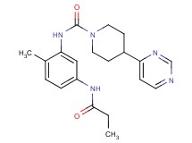 N-[2-methyl-5-(propionylamino)phenyl]-4-pyrimidin-4-ylpiperidine-1-carboxamide