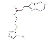 N-{2-[(4-methyl-4H-1,2,4-triazol-3-yl)thio]ethyl}-3-(4,5,6,7-tetrahydropyrazolo[1,5-a]pyrazin-2-yl)propanamide hydrochloride
