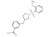 3-({1-[(2-methoxyphenyl)sulfonyl]pyrrolidin-3-yl}methyl)benzamide