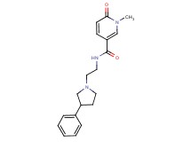 1-methyl-6-oxo-N-[2-(3-phenylpyrrolidin-1-yl)ethyl]-1,6-dihydropyridine-3-carboxamide formate