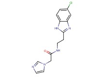 N-[2-(5-chloro-1H-benzimidazol-2-yl)ethyl]-2-(1H-imidazol-1-yl)acetamide