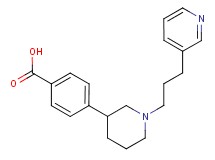 4-[1-(3-pyridin-3-ylpropyl)piperidin-3-yl]benzoic acid