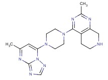 2-methyl-4-[4-(5-methyl[1,2,4]triazolo[1,5-a]pyrimidin-7-yl)piperazin-1-yl]-5,6,7,8-tetrahydropyrido[3,4-d]pyrimidine
