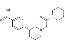 4-[1-(2-oxo-2-piperidin-1-ylethyl)piperidin-3-yl]benzoic acid