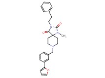 8-[3-(2-furyl)benzyl]-1-methyl-3-(2-phenylethyl)-1,3,8-triazaspiro[4.5]decane-2,4-dione
