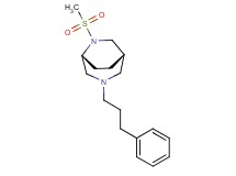 (1S*,5R*)-6-(methylsulfonyl)-3-(3-phenylpropyl)-3,6-diazabicyclo[3.2.2]nonane