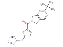 2-tert-butyl-6-[5-(1H-imidazol-1-ylmethyl)-2-furoyl]-6,7-dihydro-5H-pyrrolo[3,4-d]pyrimidine