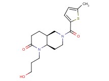 (4aS*,8aR*)-1-(3-hydroxypropyl)-6-[(5-methyl-2-thienyl)carbonyl]octahydro-1,6-naphthyridin-2(1H)-one