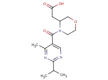 {4-[(2-isopropyl-4-methyl-5-pyrimidinyl)carbonyl]-3-morpholinyl}acetic acid