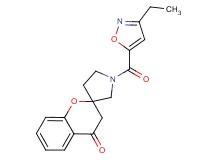 1'-[(3-ethylisoxazol-5-yl)carbonyl]spiro[chromene-2,3'-pyrrolidin]-4(3H)-one