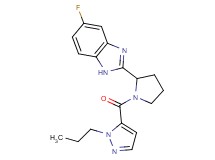 5-fluoro-2-{1-[(1-propyl-1H-pyrazol-5-yl)carbonyl]-2-pyrrolidinyl}-1H-benzimidazole