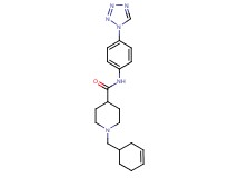 1-(3-cyclohexen-1-ylmethyl)-N-[4-(1H-tetrazol-1-yl)phenyl]-4-piperidinecarboxamide