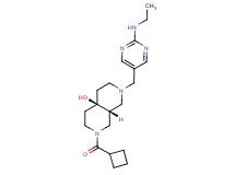 (4aR*,8aR*)-2-(cyclobutylcarbonyl)-7-{[2-(ethylamino)pyrimidin-5-yl]methyl}octahydro-2,7-naphthyridin-4a(2H)-ol