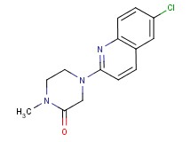 4-(6-chloro-2-quinolinyl)-1-methyl-2-piperazinone