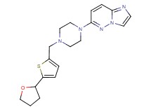 6-(4-{[5-(tetrahydrofuran-2-yl)-2-thienyl]methyl}piperazin-1-yl)imidazo[1,2-b]pyridazine