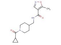 N-{[1-(cyclopropylcarbonyl)-4-piperidinyl]methyl}-5-methyl-4-isoxazolecarboxamide