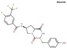 4-fluoro-N-[(3R,7S,8aS)-3-(4-hydroxybenzyl)-1,4-dioxooctahydropyrrolo[1,2-a]pyrazin-7-yl]-3-(trifluoromethyl)benzamide