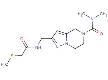N,N-dimethyl-2-({[(methylthio)acetyl]amino}methyl)-6,7-dihydropyrazolo[1,5-a]pyrazine-5(4H)-carboxamide
