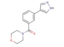 4-[3-(1H-pyrazol-4-yl)benzoyl]morpholine