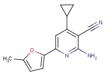 2-amino-4-cyclopropyl-6-(5-methyl-2-furyl)nicotinonitrile