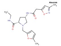 (4S)-N-ethyl-1-[(5-methyl-2-furyl)methyl]-4-{[(3-methylisoxazol-5-yl)acetyl]amino}-L-prolinamide