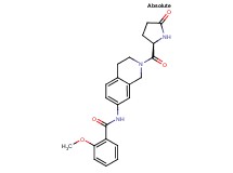 2-methoxy-N-[2-(5-oxo-D-prolyl)-1,2,3,4-tetrahydroisoquinolin-7-yl]benzamide