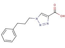 1-(3-phenylpropyl)-1H-1,2,3-triazole-4-carboxylic acid