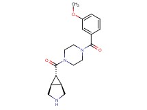 rel-(1R,5S,6r)-6-{[4-(3-methoxybenzoyl)-1-piperazinyl]carbonyl}-3-azabicyclo[3.1.0]hexane hydrochloride