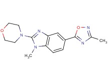 1-methyl-5-(3-methyl-1,2,4-oxadiazol-5-yl)-2-(4-morpholinyl)-1H-benzimidazole