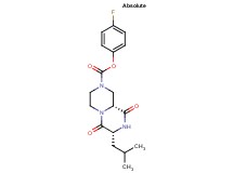 4-fluorophenyl (7R,9aR)-7-isobutyl-6,9-dioxooctahydro-2H-pyrazino[1,2-a]pyrazine-2-carboxylate