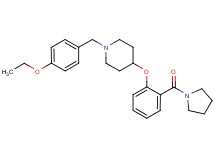 1-(4-ethoxybenzyl)-4-[2-(1-pyrrolidinylcarbonyl)phenoxy]piperidine