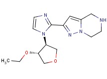 2-{1-[rel-(3S,4R)-4-ethoxytetrahydro-3-furanyl]-1H-imidazol-2-yl}-4,5,6,7-tetrahydropyrazolo[1,5-a]pyrazine dihydrochloride