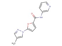 5-(4-methyl-1H-pyrazol-1-yl)-N-pyridin-3-yl-2-furamide