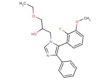 1-ethoxy-3-[5-(2-fluoro-3-methoxyphenyl)-4-phenyl-1H-imidazol-1-yl]propan-2-ol