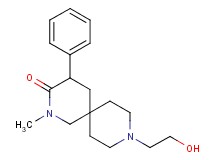 9-(2-hydroxyethyl)-2-methyl-4-phenyl-2,9-diazaspiro[5.5]undecan-3-one