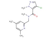 4-chloro-N-[(4,6-dimethylpyridin-2-yl)methyl]-N,1-dimethyl-1H-pyrazole-5-carboxamide