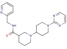 N-(pyridin-2-ylmethyl)-1'-pyrimidin-2-yl-1,4'-bipiperidine-3-carboxamide