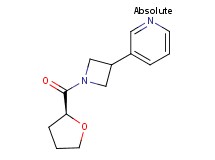 3-{1-[(2S)-tetrahydro-2-furanylcarbonyl]-3-azetidinyl}pyridine