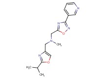 1-(2-isopropyl-1,3-oxazol-4-yl)-N-methyl-N-[(3-pyridin-3-yl-1,2,4-oxadiazol-5-yl)methyl]methanamine