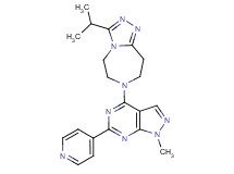 3-isopropyl-7-(1-methyl-6-pyridin-4-yl-1H-pyrazolo[3,4-d]pyrimidin-4-yl)-6,7,8,9-tetrahydro-5H-[1,2,4]triazolo[4,3-d][1,4]diazepine