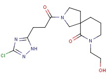 2-[3-(3-chloro-1H-1,2,4-triazol-5-yl)propanoyl]-7-(2-hydroxyethyl)-2,7-diazaspiro[4.5]decan-6-one