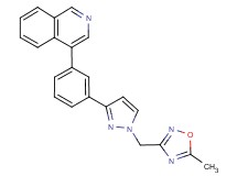 4-(3-{1-[(5-methyl-1,2,4-oxadiazol-3-yl)methyl]-1H-pyrazol-3-yl}phenyl)isoquinoline