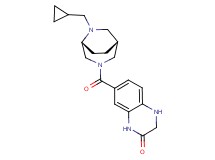 7-{[(1R*,5R*)-6-(cyclopropylmethyl)-3,6-diazabicyclo[3.2.2]non-3-yl]carbonyl}-3,4-dihydroquinoxalin-2(1H)-one