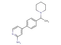 4-[4-(1-piperidin-1-ylethyl)phenyl]pyridin-2-amine