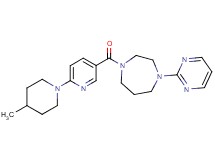 1-{[6-(4-methyl-1-piperidinyl)-3-pyridinyl]carbonyl}-4-(2-pyrimidinyl)-1,4-diazepane