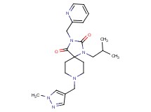 1-isobutyl-8-[(1-methyl-1H-pyrazol-4-yl)methyl]-3-(2-pyridinylmethyl)-1,3,8-triazaspiro[4.5]decane-2,4-dione