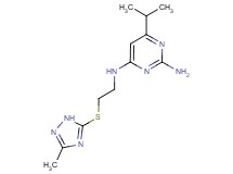 6-isopropyl-N~4~-{2-[(3-methyl-1H-1,2,4-triazol-5-yl)thio]ethyl}pyrimidine-2,4-diamine